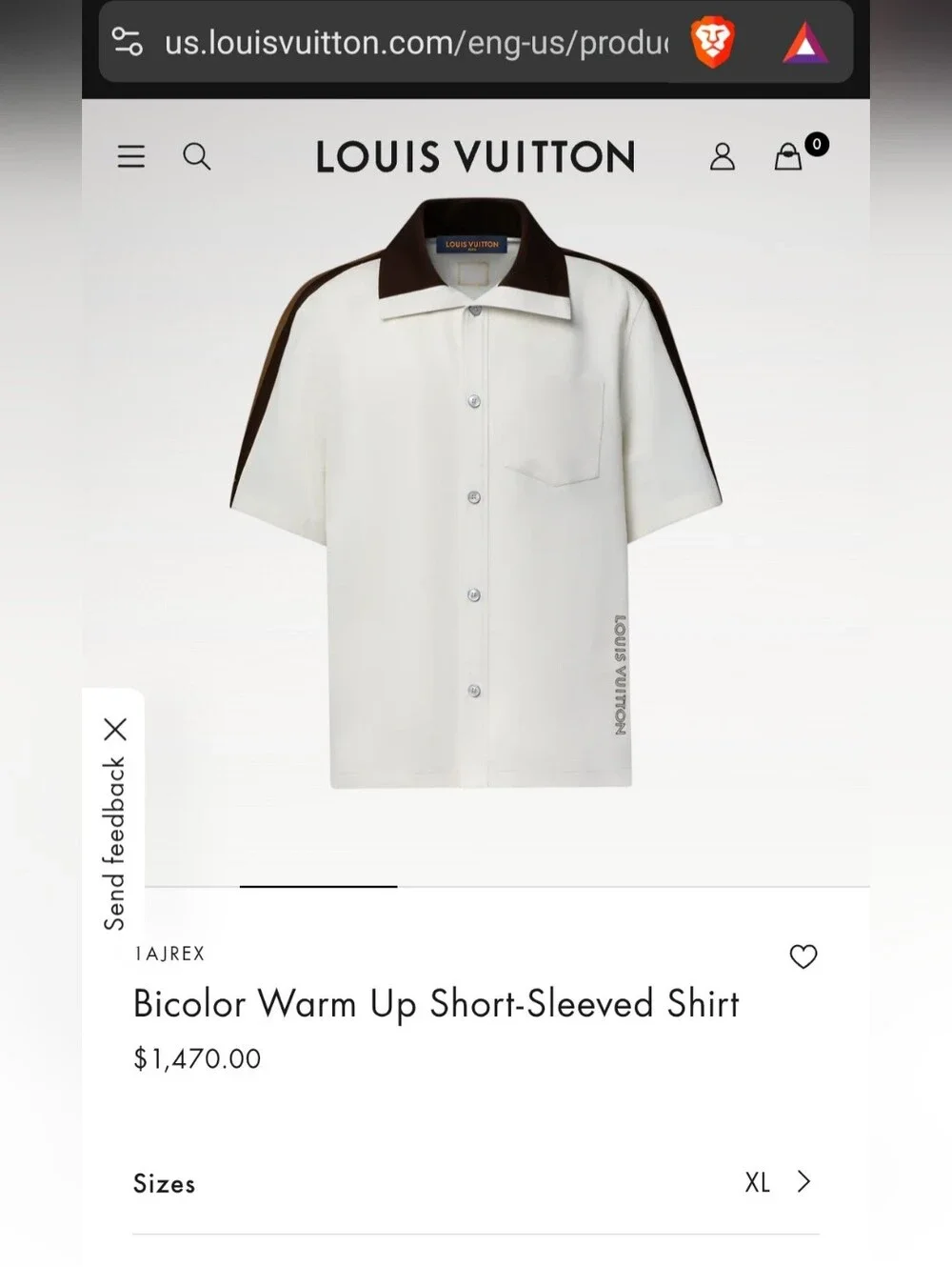 MADE IN ITALY LOUIS VUITTON BICOLOR WARM UP SHORTS XL